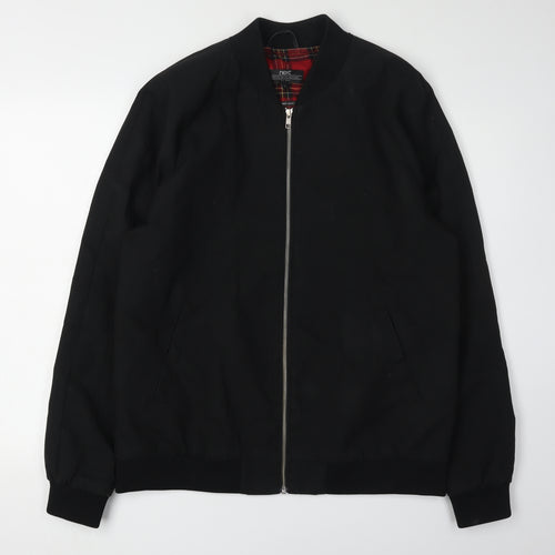 Next Men's Black L Bomber Jacket Casual Autumn
