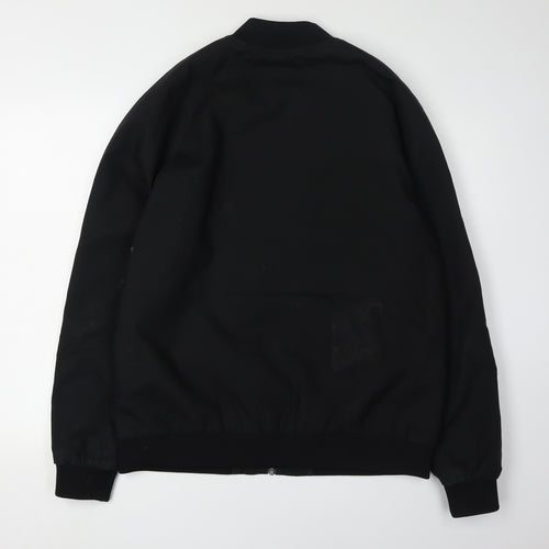 Next Men's Black L Bomber Jacket Casual Autumn