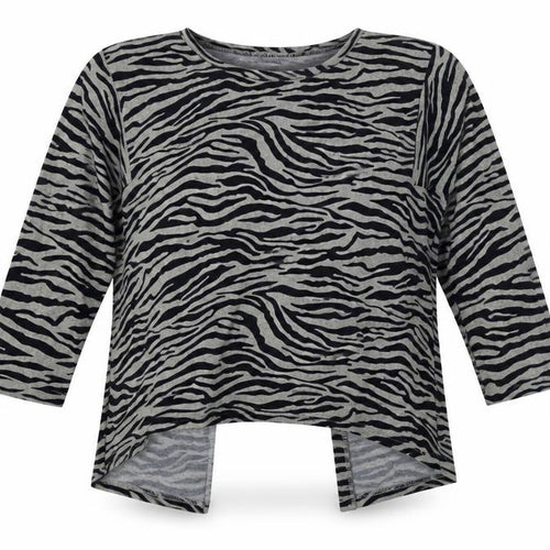 Madam Rage Women's Black Animal Print Cardigan Size 10