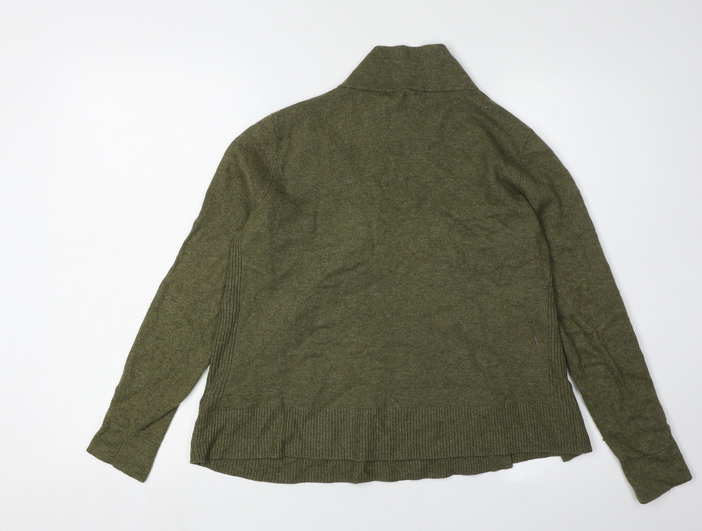 White Stuff Women’s Green High Neck Jumper, Size 14