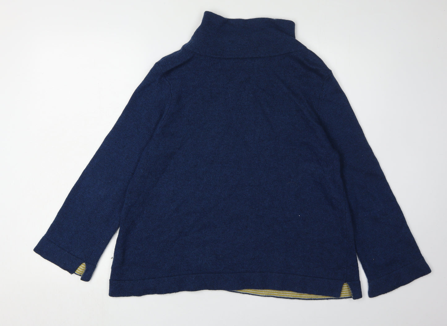 Seasalt Women's Blue Roll Neck Winter Jumper Size 16