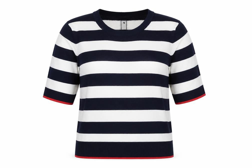 M&Co Women's Multicoloured Striped Pullover Jumper 14