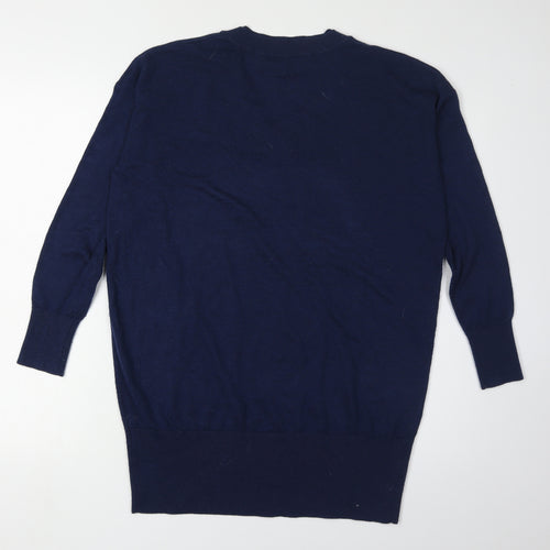 Ruth Langsford Women's Blue V-Neck Pullover Jumper S