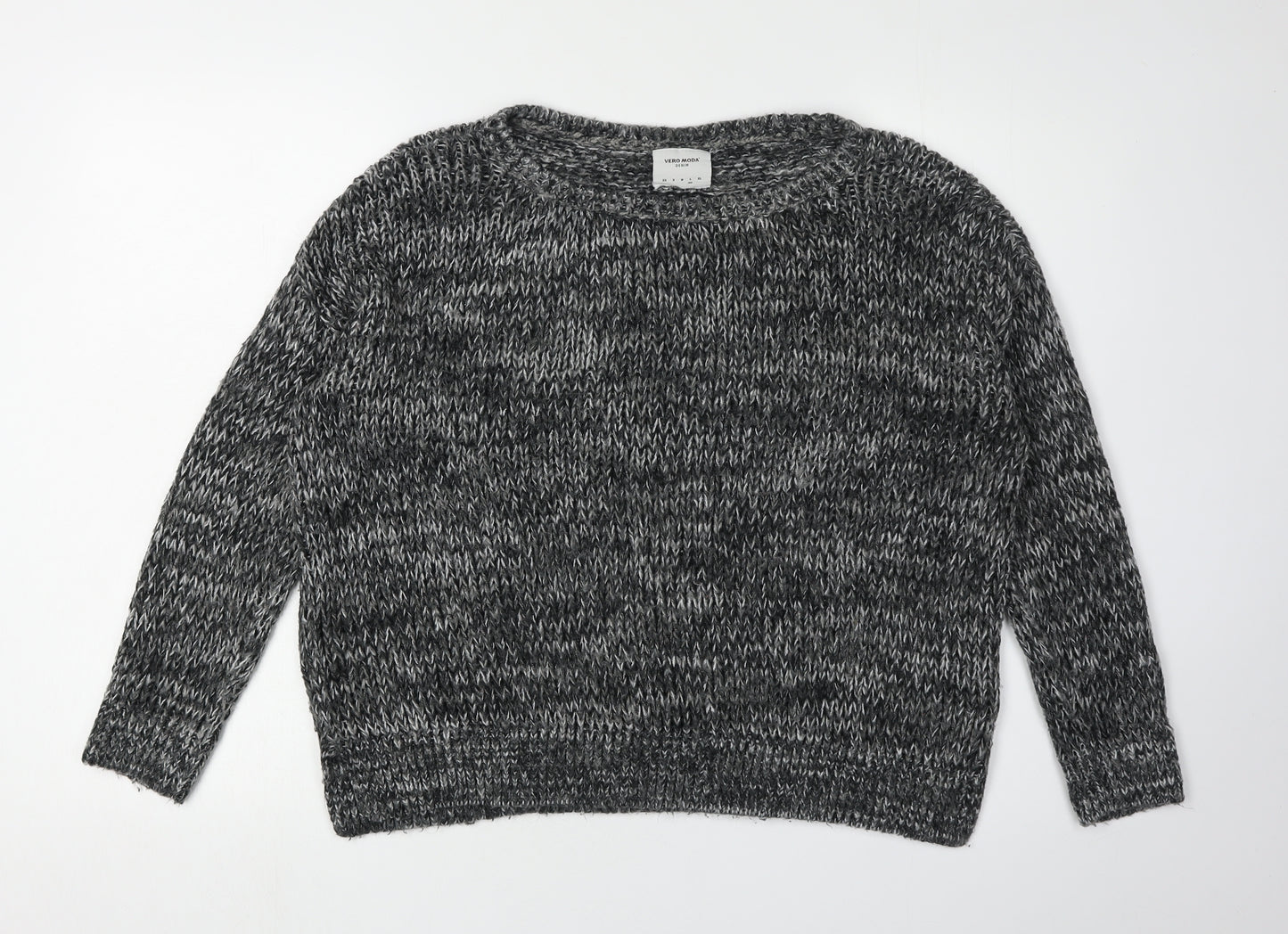 Vero Moda Women's Grey Pullover Jumper, M, Knit