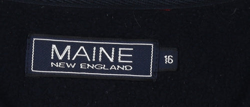 Maine New England Women's Red Black Sweatshirt Size 16