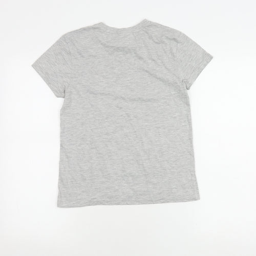 Harry Potter Women's Grey T-Shirt Size 8 - Platform 9¾