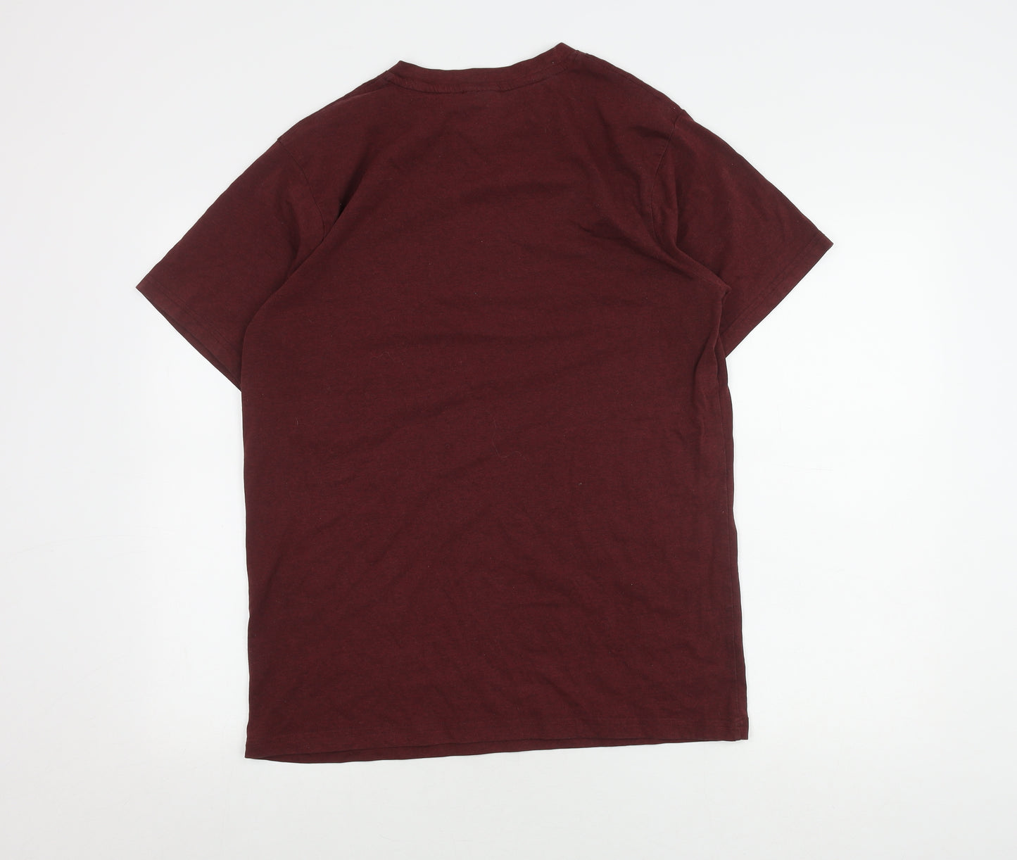 MP Men’s Red Logo T-Shirt, Size L, Solid Short Sleeve