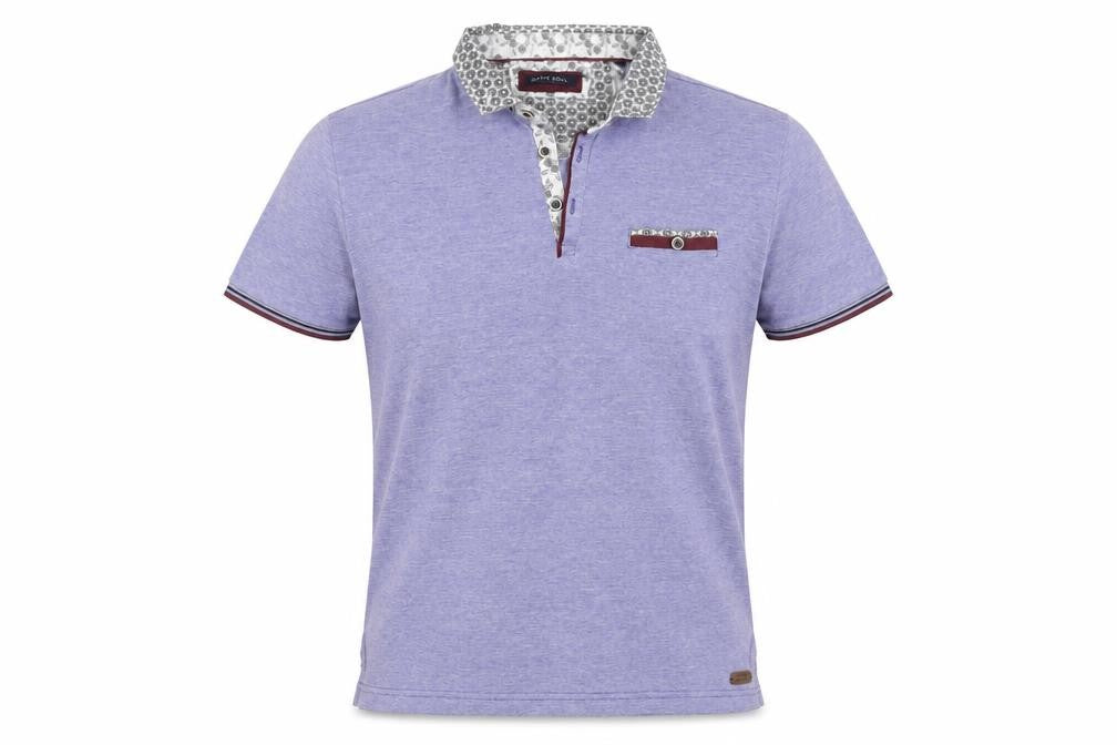 Front view of Brave Soul Men's Blue Polo Shirt - M