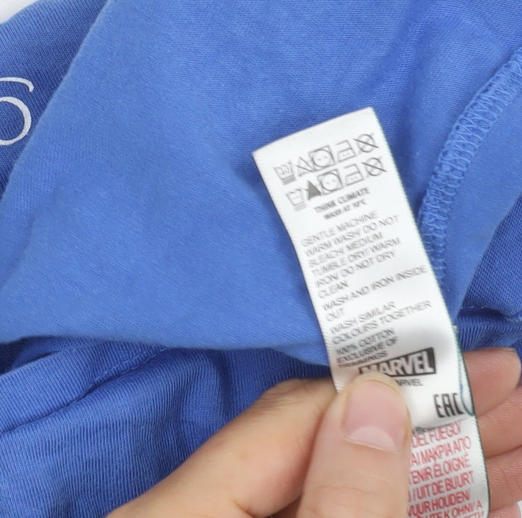 Marks and Spencer Boys Blue Spider-Man T-Shirt 4-5 Years