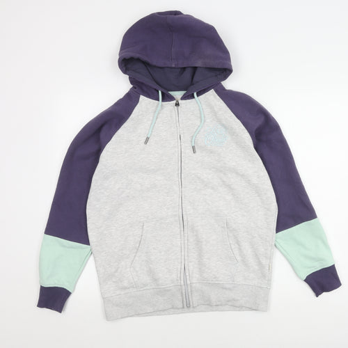 Saltrock Women's Grey Hooded Full Zip Jacket Size 14