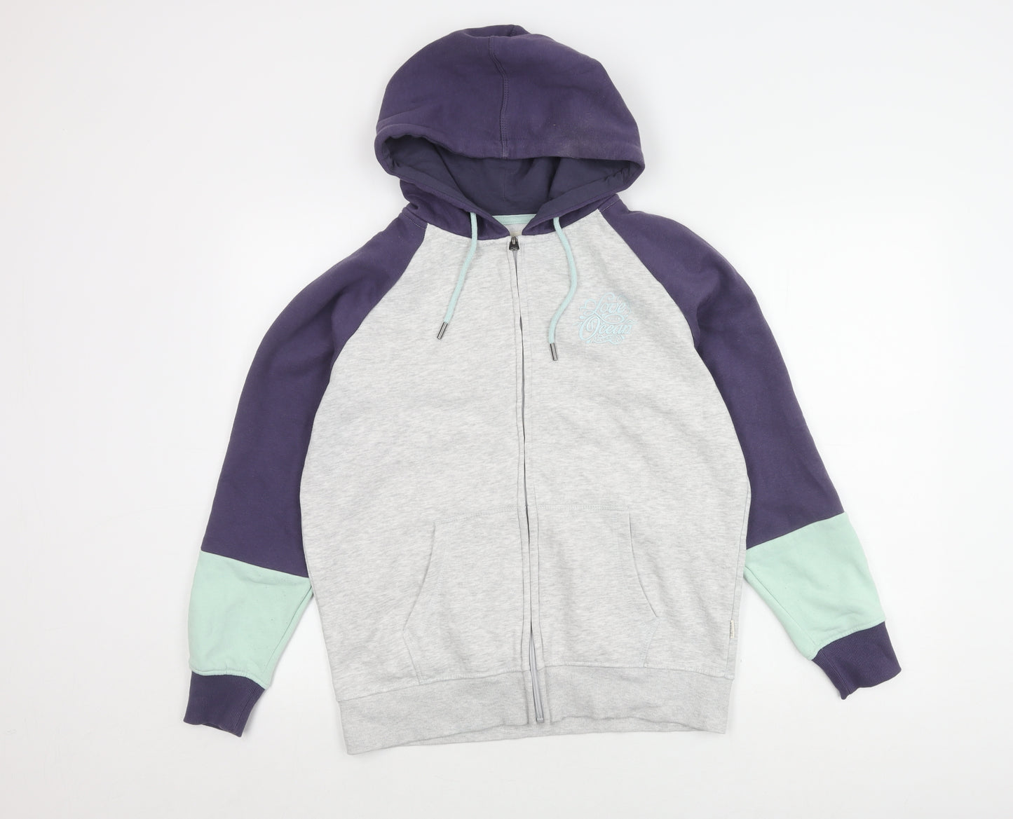 Saltrock Women's Grey Hooded Full Zip Jacket Size 14