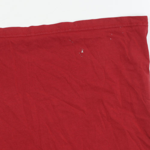 Vans Men's Red Classic Fit Cotton Crew Neck T-Shirt L