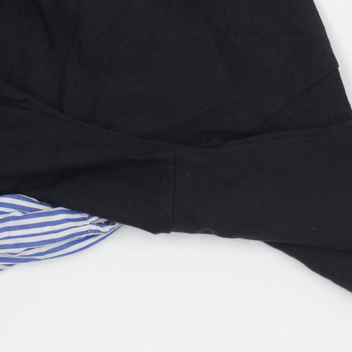 Warehouse Women’s Black Long Sleeve Button-Up Shirt