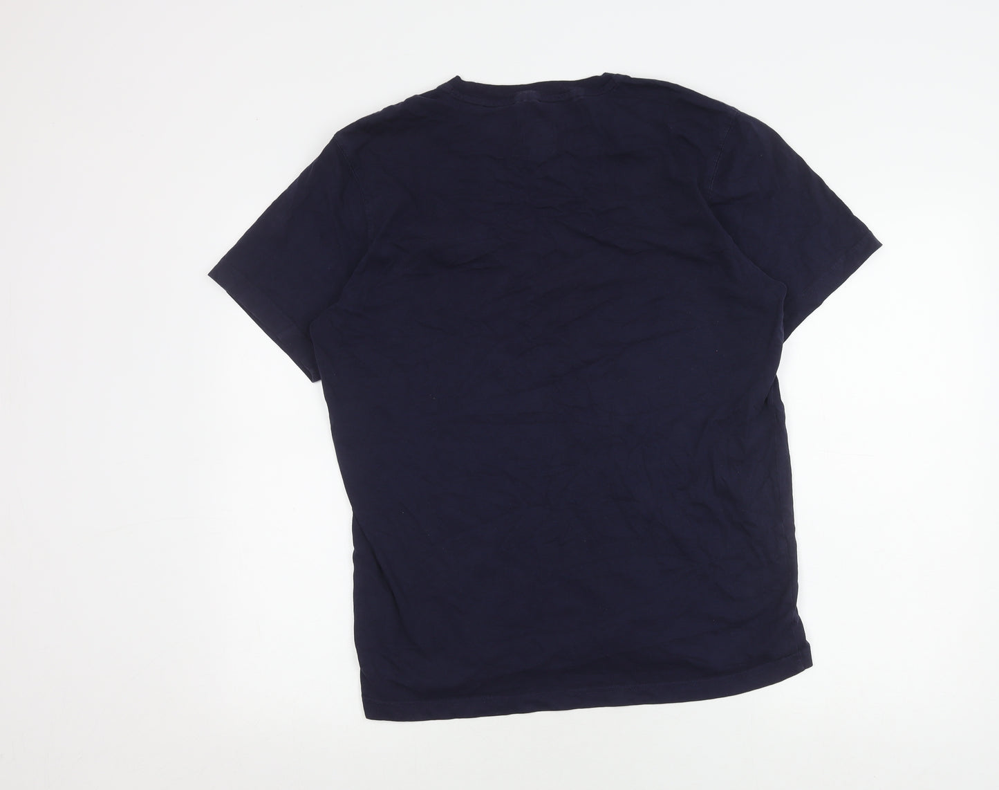 Blue England Sports T-Shirt, Men's Large, Cotton