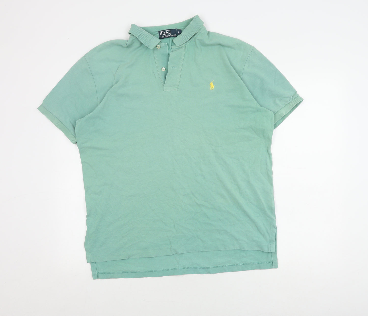 Ralph Lauren Men's Green Polo Shirt Large