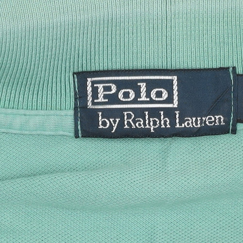 Ralph Lauren Men's Green Polo Shirt Large
