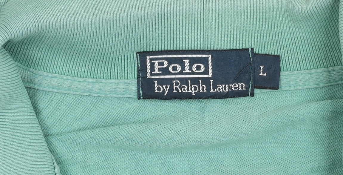 Ralph Lauren Men's Green Polo Shirt Large