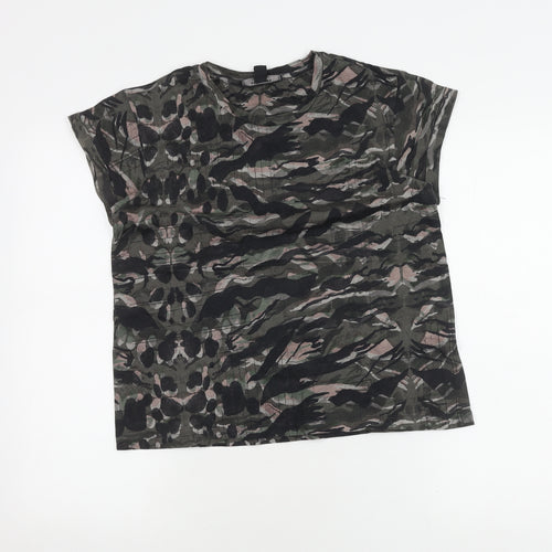 AllSaints Women's Multicoloured T-Shirt Size 10