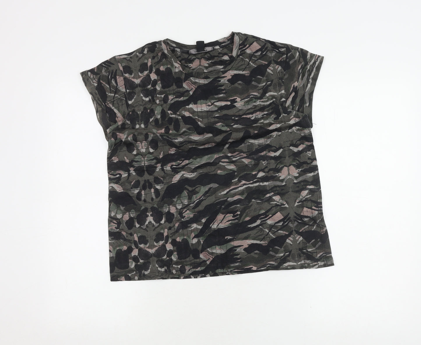 AllSaints Women's Multicoloured T-Shirt Size 10