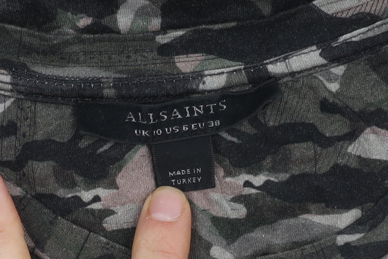 AllSaints Women's Multicoloured T-Shirt Size 10