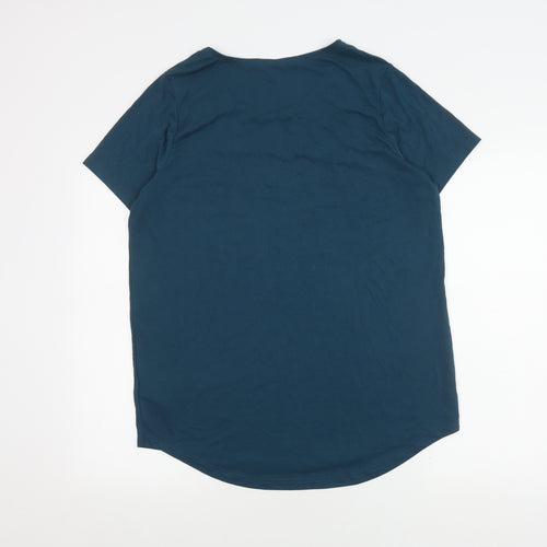 Next Women's Blue Beaded T-Shirt, Size 14