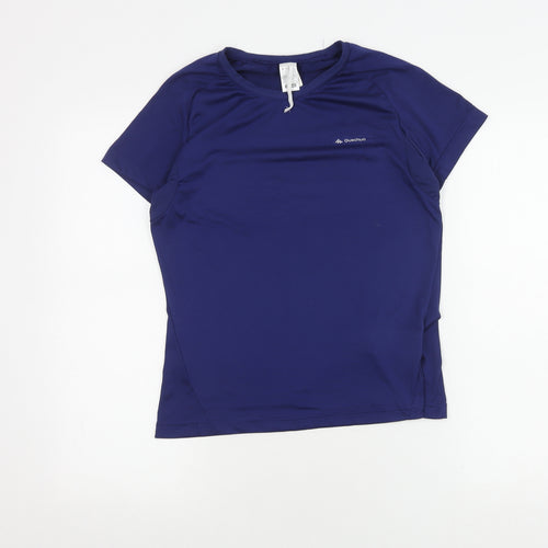 Quechua Women's Blue Short Sleeve Active T-Shirt