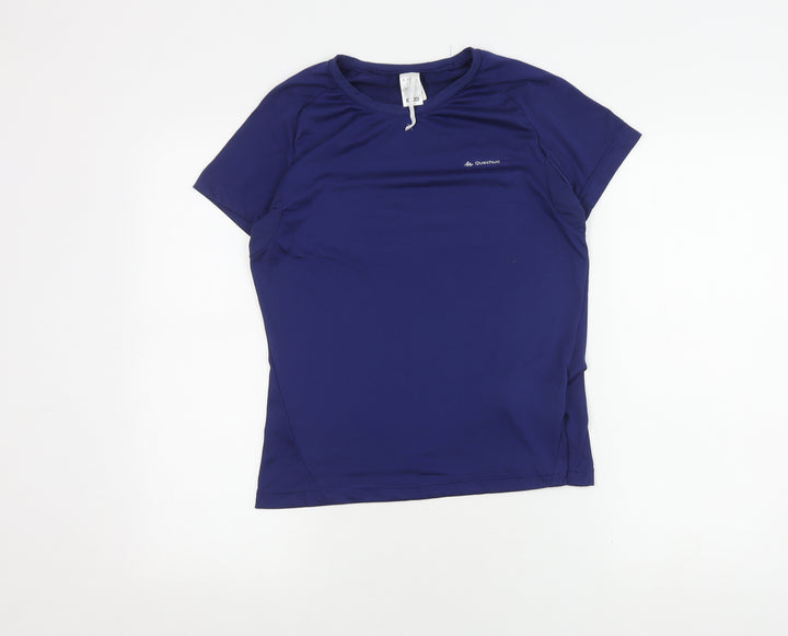 Quechua Women's Blue Short Sleeve Active T-Shirt