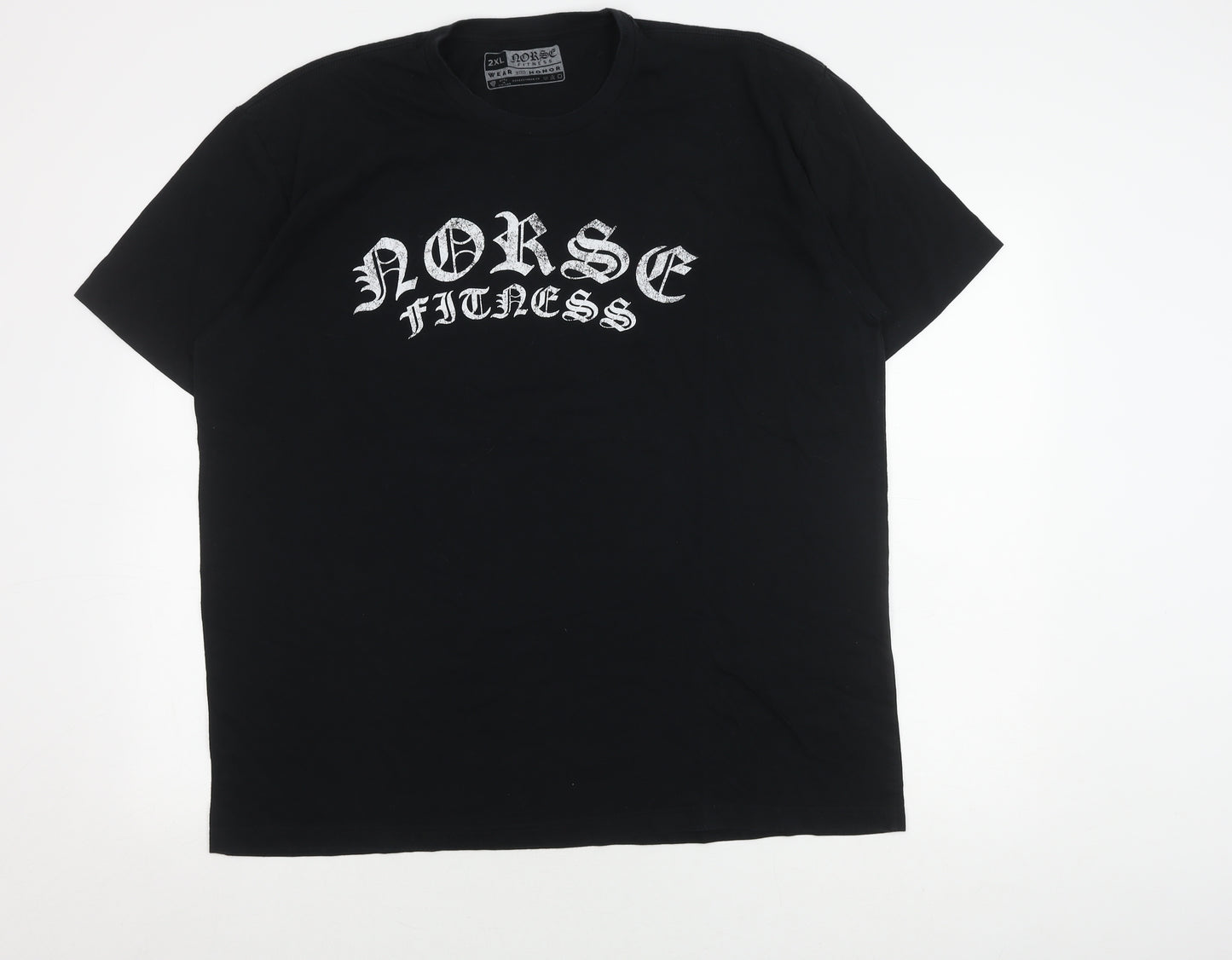 Norse Fitness Men's Black 2XL Graphic T-Shirt