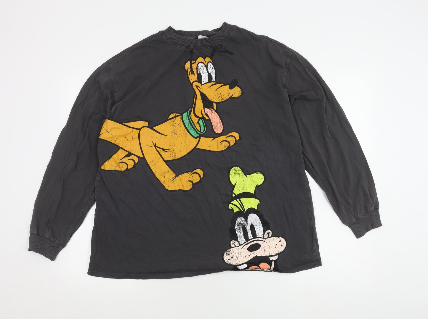 H&M Disney Black Graphic T-Shirt L