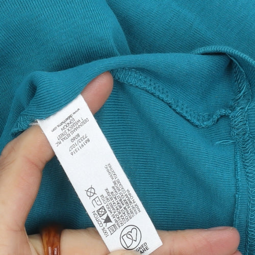 Debenhams Women’s Blue 3/4 Sleeve V-Neck Blouse Size 18