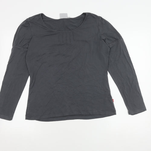 Vneckpot Women's Black XL Long Sleeve T-Shirt