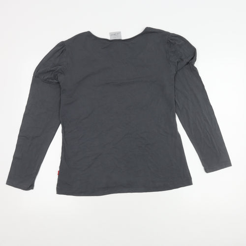 Vneckpot Women's Black XL Long Sleeve T-Shirt
