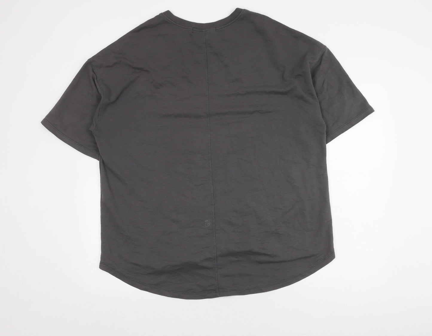 CURTIEN Men's Grey T-Shirt, Size S, Crew Neck