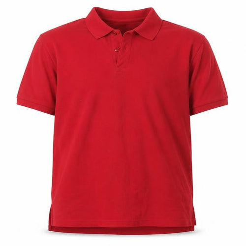 Beaufort Men's Red Cotton Polo Shirt Size L