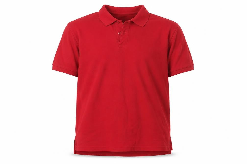 Beaufort Men's Red Cotton Polo Shirt Size L
