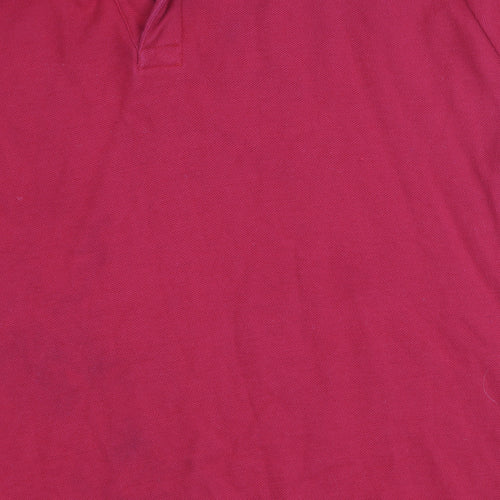 Beaufort Men's Red Cotton Polo Shirt Size L