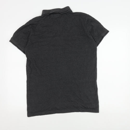 TOG24 Men's Black Polo Shirt Medium Short Sleeve