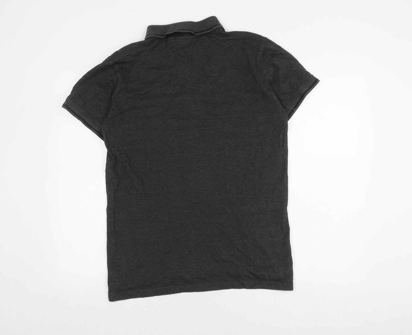 TOG24 Men's Black Polo Shirt Medium Short Sleeve
