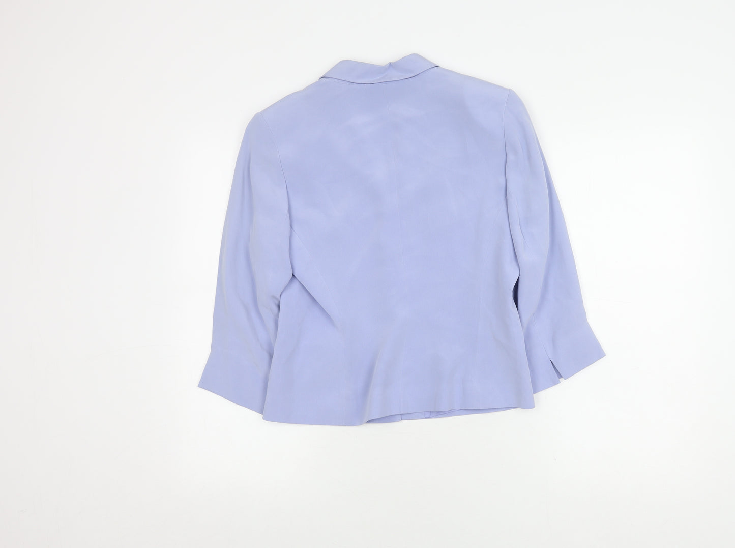 Women's Size 10 Lilac Silk Blazer Single-Breasted