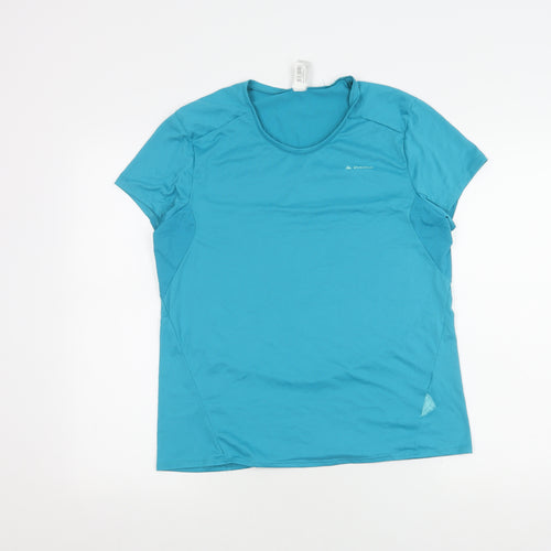 Decathlon Women's Blue T-Shirt Size 12 Short Sleeve