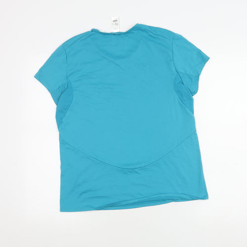 Decathlon Women's Blue T-Shirt Size 12 Short Sleeve