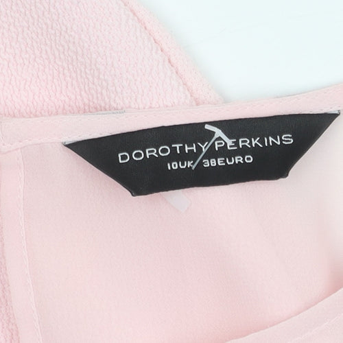 Dorothy Perkins Women's Pink Sheath Dress Size 10