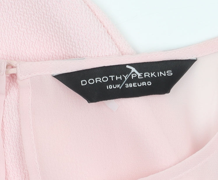 Dorothy Perkins Women's Pink Sheath Dress Size 10