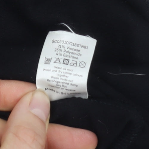 Bonmarché Women's Black A-Line Geometric Skirt Size 12