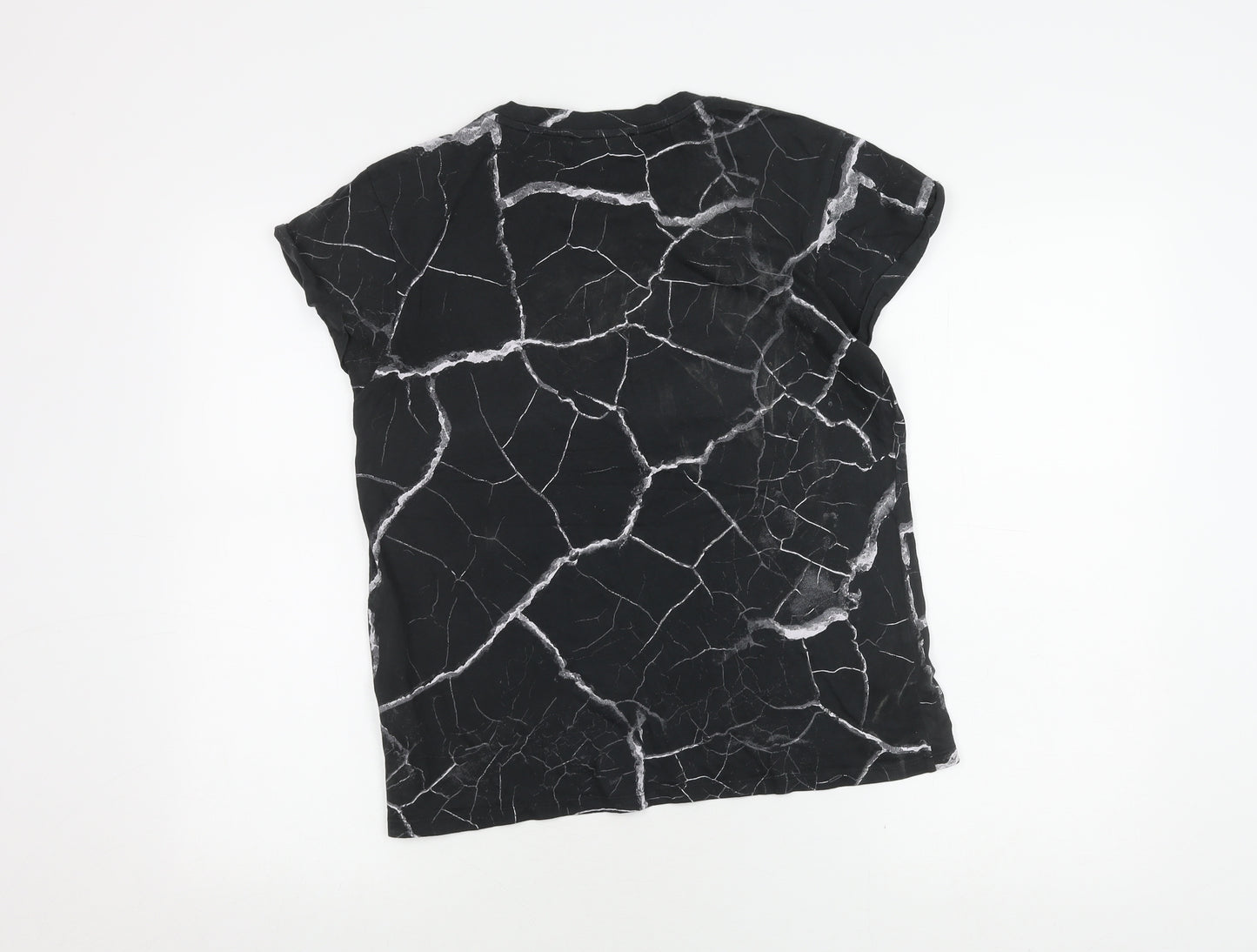 AllSaints Women's Black Regular Fit T-Shirt