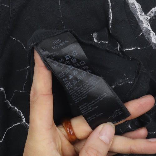 AllSaints Women's Black Regular Fit T-Shirt