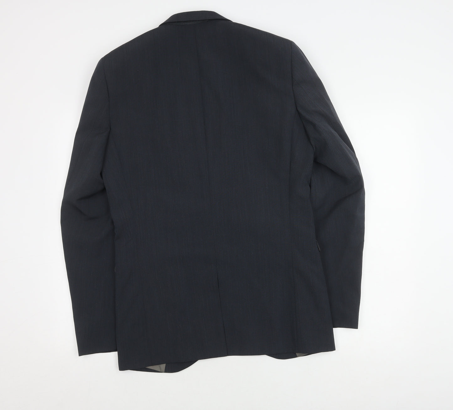 Next Men's Blue Long Blazer Jacket 38L