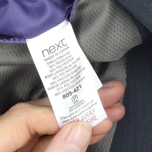 Next Men's Blue Long Blazer Jacket 38L