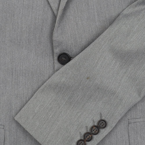 River Island Men's Grey Blazer Jacket Size 40S Formal
