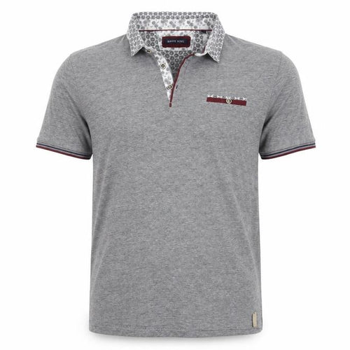 Brave Soul Men's Grey Polo Shirt, M, Short Sleeve